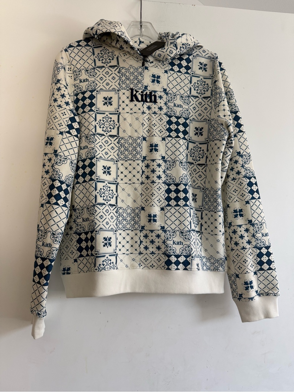 Kith Azulejo Tiles French Terry Hoodie Patchwork Size 12